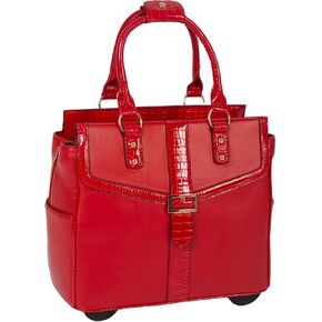 JKM and Company Alligator Compatible With Computer iPad, Laptop Tablet Rolling Tote Bag Briefcase Carryall Bag in Kuwait