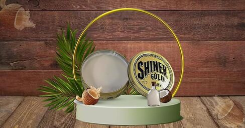 Shiner Gold Clay Pomade | Strong Hold | Matte Finish | Water-based | Coconut Scent, 4oz in Saudi Arabia