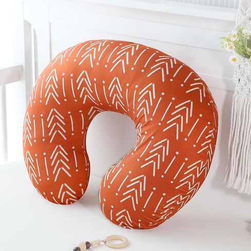 Nursing Pillow Cover for Baby Boy and Girl, Ultra Soft Comfortable Stretchy Removable Slipcover for Newborn Breastfeeding Pillows, Woodland Animals in Saudi Arabia