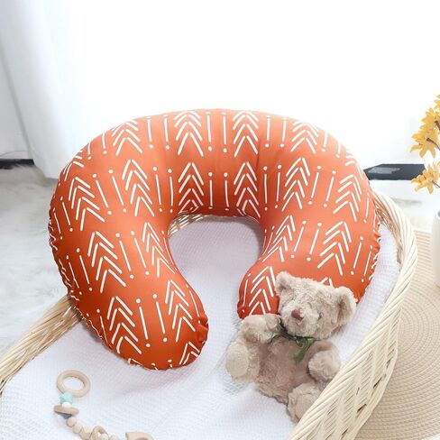 Nursing Pillow Cover for Baby Boy and Girl, Ultra Soft Comfortable Stretchy Removable Slipcover for Newborn Breastfeeding Pillows, Woodland Animals in Saudi Arabia
