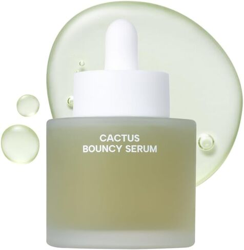 Whamisa Fresh Cactus Bouncy Serum for Face, 99.47% Organic Opuntia Ficus-Indica Cactus Extract, Triple moisturizing function, 72hour hydration, Hydrating serum, Glowing skin, Moisturizing essence, Korean skincare 1.1 fl. oz/33ml in Saudi Arabia