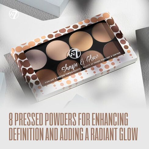 W7 Lift & Sculpt Cream Contour Kit - Concealing, Highlighting & Contouring Makeup Palette - Step-by-Step Instructions Included in Kuwait