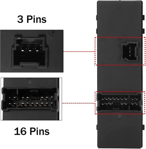 TOP-VIGOR Master Driver Side Power Window Switch Compatible with Dodge Ram ProMaster 1500 2500 3500 2014 2015 2016 2017, Driver Side Window Switch 1ZP75JXWAC 8 Pins in Saudi Arabia