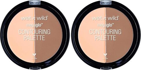 wet n wild MegaGlo Contour Palette, Dulce De Leche | Contouring Powder Face Kit | Flawlessly Sculpted Face in Kuwait