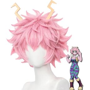 Blond and Pink KDA Ahri Wig for girls, long Straight Game Cosplay Wig for women, Halloween Costume party Wigs (Color-10) in Kuwait