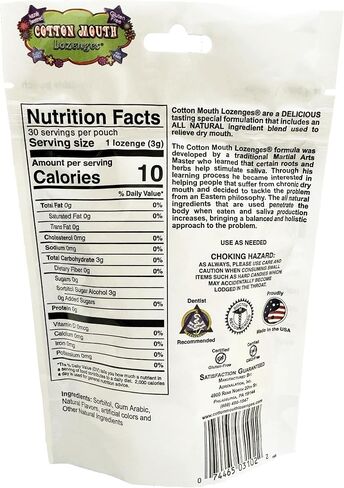 Cotton Mouth Dry Lozenges Mix Bag, Fruit, 30 Count in Saudi Arabia