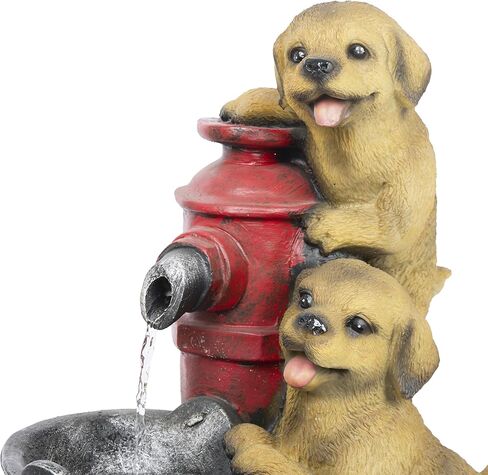 Alpine Corporation 35" Tall Outdoor 3-Tier Birdhouse Water Fountain Yard Art Decor in Saudi Arabia