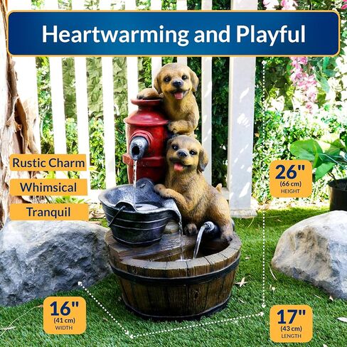 Alpine Corporation 35" Tall Outdoor 3-Tier Birdhouse Water Fountain Yard Art Decor in Saudi Arabia