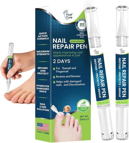 مجموعة معالجة فطريات أظافر القدم بقوة إضافية - نقع القدم، قلم إصلاح الأظافر وبلسم شجرة الشاي - مجموعة العناية بالقدم، حل رائع للقدم ذات الرائحة الكريهة، قدم الرياضي، الأظافر المتشققة والفطرية المتغيرة اللون - صنع في الولايات المتحدة الأمريكية in Kuwait