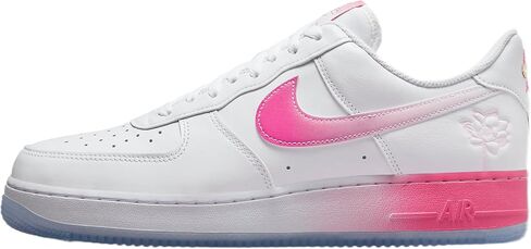 Nike Men's Air Force 1 07 PRM White/Lotus Pink-Yellow Gold (FD0778 100) - 10.5 in Saudi Arabia