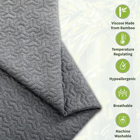 Wedge Pillow Cover for 24x24x10 Bed Wedge Pillow, Hypoallergenic 100% Bamboo Fibers,Replacement Wedge Pillow Case Cover with Zipper & Pockets in Saudi Arabia