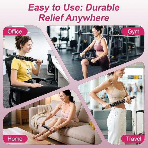 Muscle Roller Stick, Muscle Roller, Liposuction Massage Roller for Lymphatic Drainage, Massager Stick for Relief Muscle Soreness, Trigger Points, Help Exercise Runner Legs, Back Recovery in Kuwait