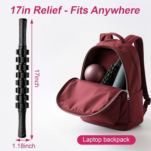 Muscle Roller Stick, Muscle Roller, Liposuction Massage Roller for Lymphatic Drainage, Massager Stick for Relief Muscle Soreness, Trigger Points, Help Exercise Runner Legs, Back Recovery in Kuwait
