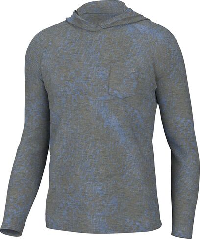 HUK Men's Waypoint Pattern Hoodie, Performance Fishing Shirt in Kuwait