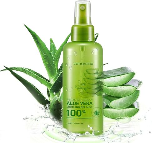 VENAMINE Korean Aloe Vera Soothing & Moisture Gel 100% For Face And Body 300ml in Saudi Arabia