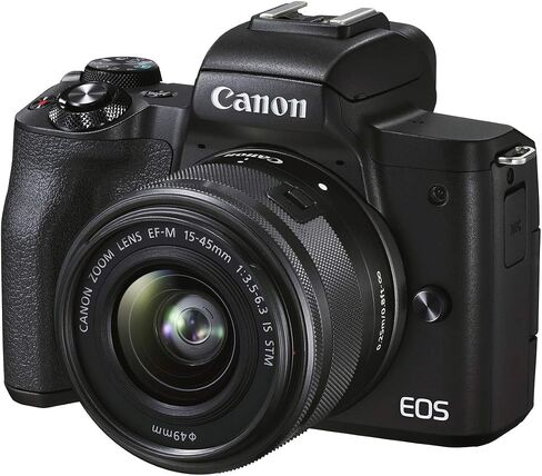 كانون مجموعة اي او اس M50 مارك Ii + Ef-M 15-45 ملم Is Stm Kit اسود in Saudi Arabia