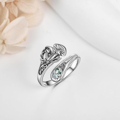 YAFEINI Hummingbird Spoon Ring Sterling Silver Hummingbird Jewelry Gifts for Women in Saudi Arabia