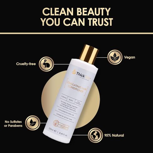 ThickTails Hair Growth Shampoo For Women - For Thinning Hair & Breakage Due to Menopause, Stress, Postpartum Recovery. Anti Hair Loss Shampoo For Hair Regrowth. DHT Blocking Shampoo. Biotin Caffeine in Saudi Arabia