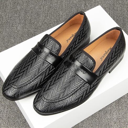 Meijiana Men's Fashion Classic Loafers Luxury Loafer Shoes and Weeding Dress Shoes for Men in Kuwait