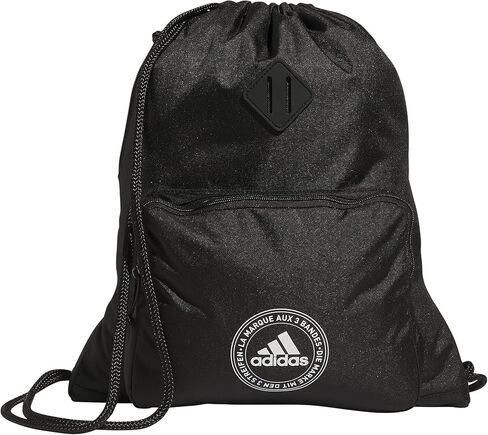 adidas Classic 3S 2.0 Sackpack, Twill Onix Grey/Black, One Size Fits All in Saudi Arabia
