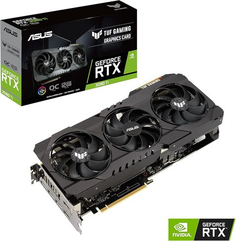 ASUS TUF Gaming NVIDIA GeForce RTX 3080 Ti OC Edition Graphics Card (PCIe 4.0, 12GB GDDR6X, HDMI 2.1, DisplayPort 1.4a, Dual Ball Fan Bearings, Military-Grade Certification, GPU Tweak II) in Saudi Arabia