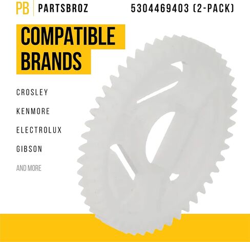 5304469403 صانع الثلج لثلاجة Drive Gear متوافق مع Kenmore Electrolux بديل متين FRS6LF7FMB LGHN2844MF5 FFHS2611LW7 FRS6L9EFSS0 FRS26LF8CS3 253.44733102 253.44733108 in Saudi Arabia