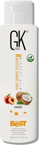 GK HAIR Global Keratin أفضل علاج للشعر بالكيراتين (3.4 أونصة سائلة/100 مل) - تمليس الشعر بمركب برازيلي احترافي للحصول على شعر ناعم وحريري وخالي من التجعد in Kuwait