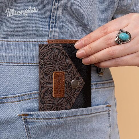 × Wrangler Card Case Wallet for Men Women Porta Tarjetas De CréDito Card Case Wallet Western Mini Wallet, Beige in Saudi Arabia