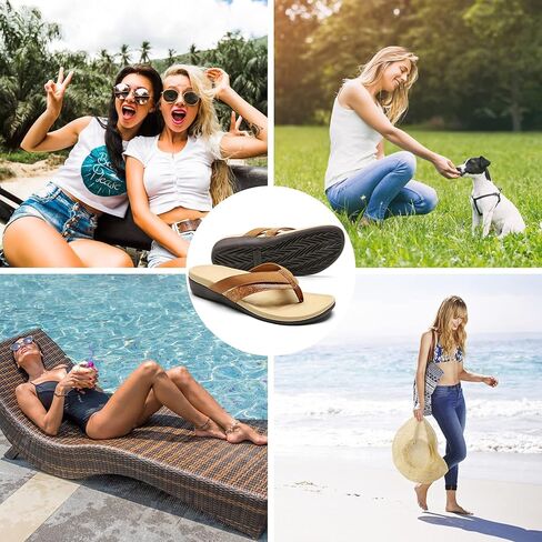 MISF المرأة تقويم العظام الوجه يتخبط قوس دعم ثونغ الصنادل لالتهاب اللفافة الأخمصية أقدام مسطحة نعال المشي مريحة in Kuwait