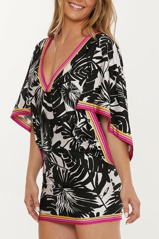 Trina Turk Women's Standard Lennox Swim Dress, Deep V-Neck, Beach Cover Ups in Saudi Arabia
