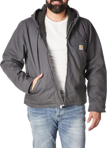 Carhartt Men's Relaxed Fit Washed Duck Sherpa-Lined Jacket in Saudi Arabia