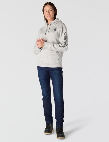 Carhartt Women's Clarksburg Graphic Sleeve Pullover Sweatshirt (Regular and Plus Sizes) in Saudi Arabia