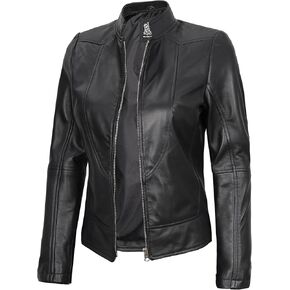 Decrum Women Leather Jacket - Real Lambskin Leather Jackets For Women in Kuwait