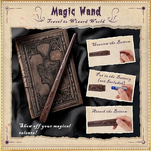 Homemory 12 Pcs Hanging Floating Candles with Remote, Harry Potter Floating Candles Witch Decors, Magic Flameless Taper Candles Battery Operated, LED Candlesticks for Christmas Decorations Kids Toys in Saudi Arabia