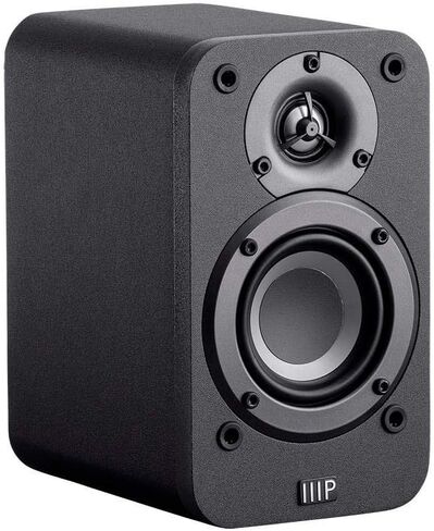 Monoprice HT-35 Premium 5.1-Channel Home Theater System - Charcoal, with Powered Subwoofer, Low Profile Speaker Grilles, Secure Mounting Option, Black (139357) in Saudi Arabia