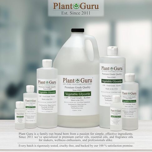 Vegetable Glycerine/Glycerin 8 oz. USP Food Grade Kosher - Great for Skin, Hair, Face, Body, Crafts and DIY Soap Making. in Saudi Arabia