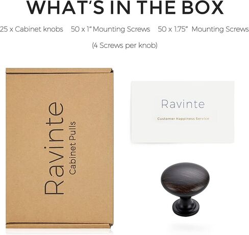 Ravinte 30 Pack Kitchen Cabinet Knobs and Pulls - Matte Black Zinc Drawer Handles for Dresser Drawers in Kuwait