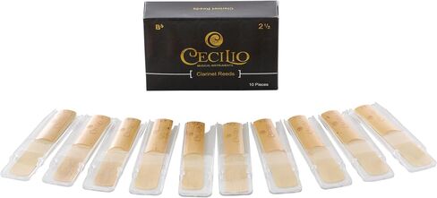 Cecilio Clarinet Reeds, 10-pack with Individual Plastic Case (Strength 2.0) in Saudi Arabia
