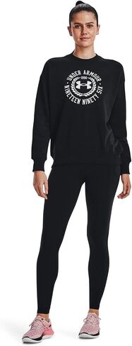 Under Armour - Womens Rival Crest GRP Crew Fleece Top in Saudi Arabia