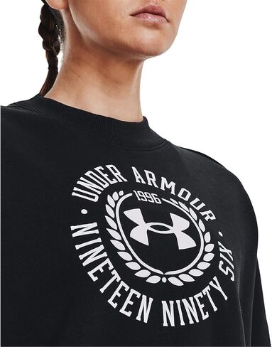 Under Armour - Womens Rival Crest GRP Crew Fleece Top in Saudi Arabia