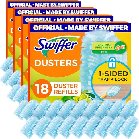 Swiffer 180 Dusters, Ceiling Fan Duster, Multi Surface Refills with Gain Scent, 18 Count in Saudi Arabia
