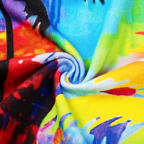 Women Tie Dye V-Neck Shirts Summer Vintage Tunic Tops Fashion Casual Swing Short Sleeve Shirts Blouse Soft Tee in Saudi Arabia
