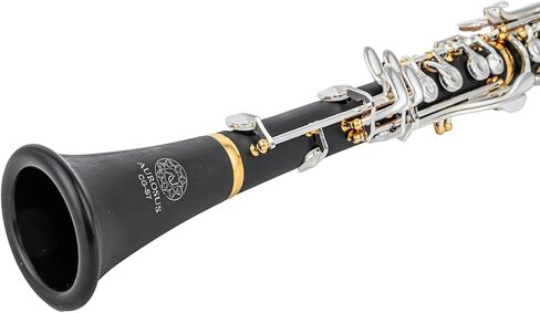 آلية هضبة Aurosus DC-7 - فتحات مغطاة 17 مفتاح كلارينيت للعب في الهواء الطلق في الشتاء، للاعبين ذوي الأيدي الصغيرة جدًا، اللاعبين ذوي الفتحات المغلقة مع معوقات اليد in Kuwait