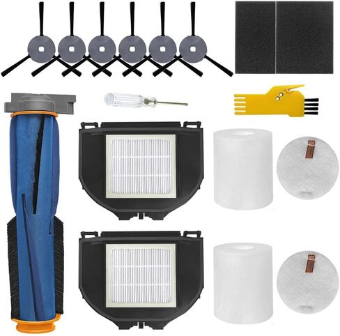 aoteng Accessories Kit for Shark IQ R101AE (RV1001AE) IQ R101 (RV1001) AV911S EZ AV1010AE IQ Robot Vacuum Cleaner Replacement Parts Pack of Main Brush, Filters, Side Brushes in Saudi Arabia