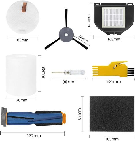 aoteng Accessories Kit for Shark IQ R101AE (RV1001AE) IQ R101 (RV1001) AV911S EZ AV1010AE IQ Robot Vacuum Cleaner Replacement Parts Pack of Main Brush, Filters, Side Brushes in Saudi Arabia