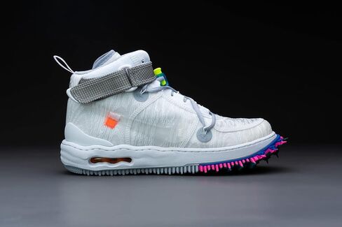 حذاء اير فورس 1 ميد DO6290 100 اوف وايت للرجال من نايك - ابيض - مقاس 9 in Kuwait