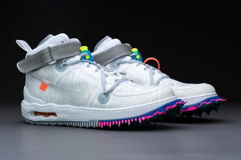 حذاء اير فورس 1 ميد DO6290 100 اوف وايت للرجال من نايك - ابيض - مقاس 9 in Kuwait