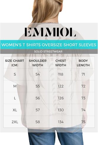 EMMIOL Men's T Shirts Oversize Short Sleeves Unisex Loose Solid Streetwear Tee Crew Neck Cotton Tops in Saudi Arabia