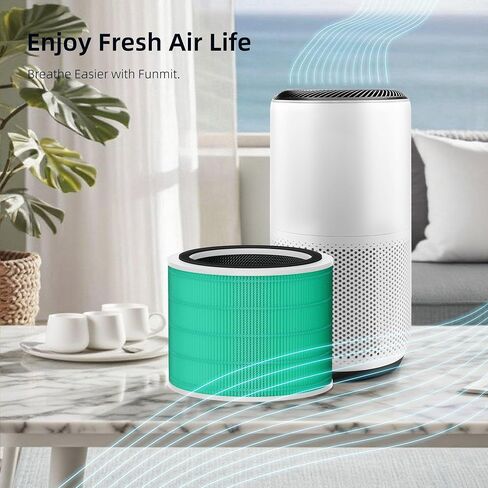 Core 200S Replacement Filter Compatible with LEVOIT Core 200S Smart WiFi Air Purifier, 3-in-1 H13 True HEPA Filter Replacement and High-Efficiency Activated Carbon, Part # Core 200S-RF, 2 Pack in Saudi Arabia