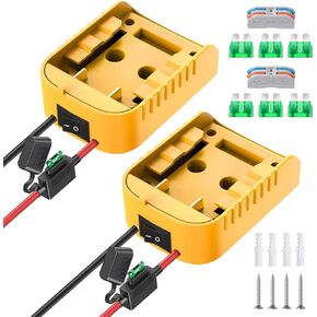 Power Wheels Adapter for Dewalt 20V Battery Adapter Power Wheels Battery Conversion Kit with Switch, Fuse & Wire Terminals, 12AWG Wire, Power Connector for DIY Ride On Truck, RC Car Toys and Robotics in Saudi Arabia